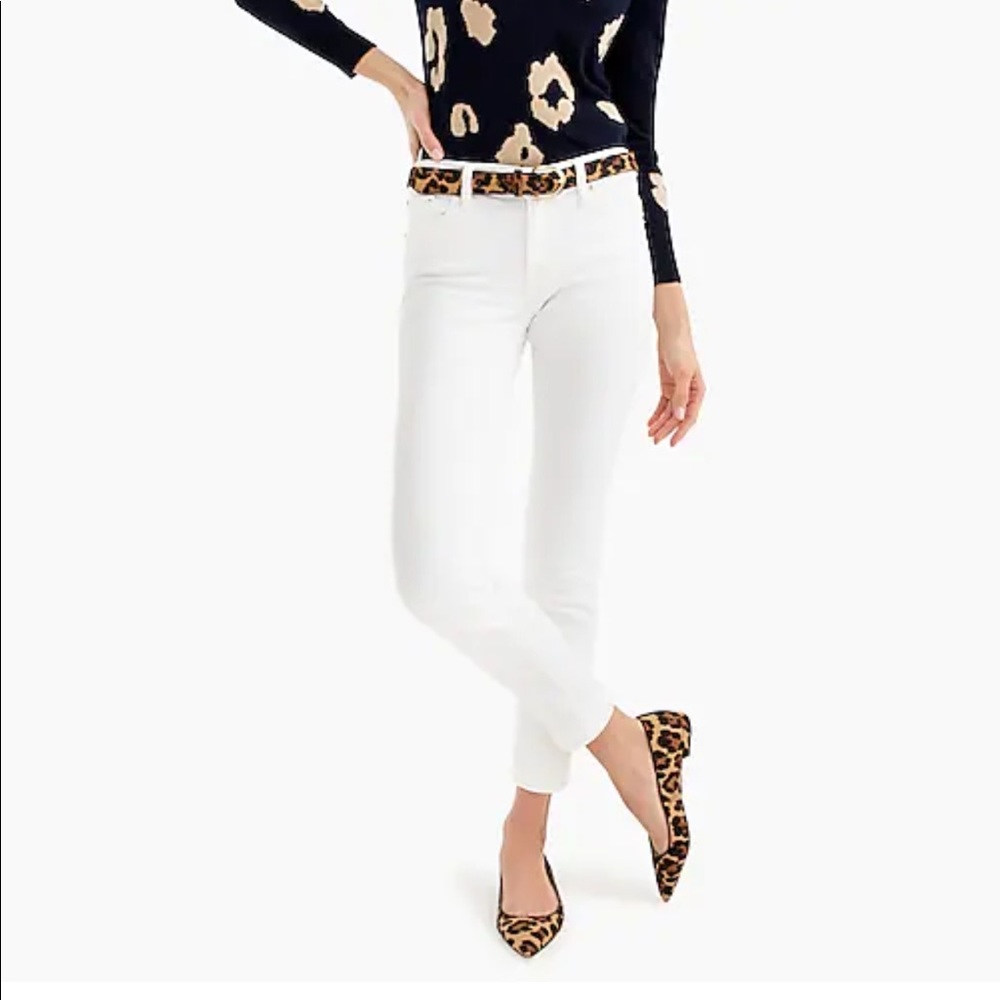 EUC JCREW TOOTHPICK skinny white jeans